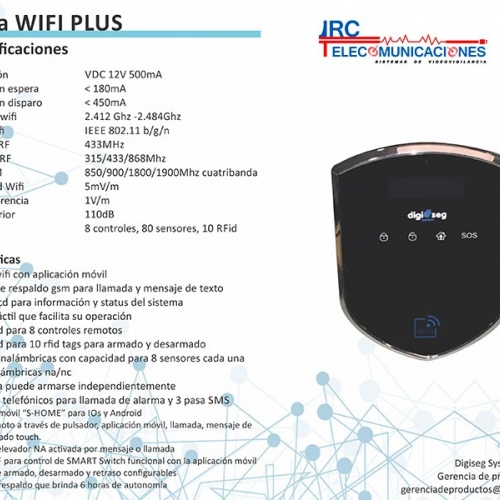 Set alarma GSM + WiFi