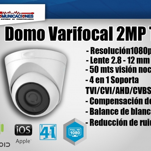 Camara domo varifocal