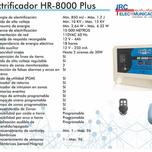 Energizador HR 8000 PLUS