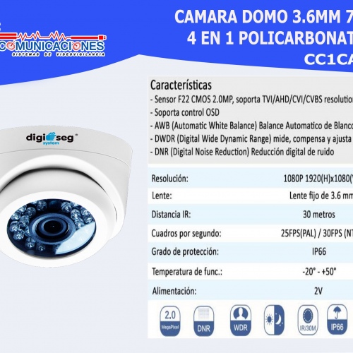 Camara domo 4 en 1