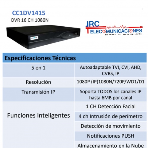 DVR 16ch 1080N