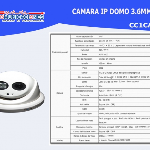 Camara domo IP