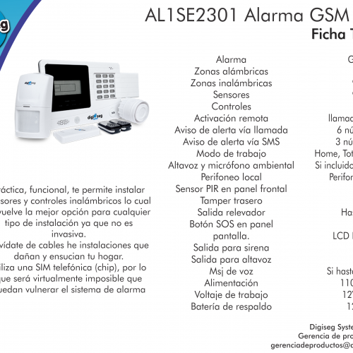 Set alarma GSM plus